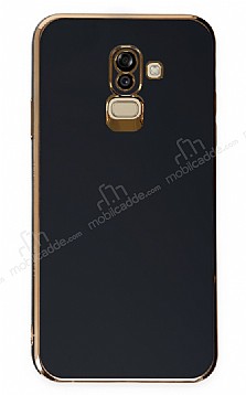 Eiroo Borderline Samsung Galaxy J8 Kamera Korumal Siyah Silikon Klf