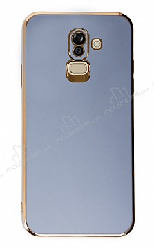 Eiroo Borderline Samsung Galaxy J8 Kamera Korumal Mavi Silikon Klf