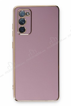 Eiroo Borderline Samsung Galaxy S20 FE Kamera Korumal Mor Silikon Klf