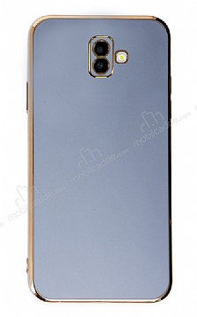 Eiroo Borderline Samsung Galaxy J6 Plus Kamera Korumal Mavi Silikon Klf