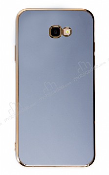 Eiroo Borderline Samsung Galaxy J4 Plus Kamera Korumal Mavi Silikon Klf