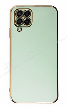 Eiroo Borderline Samsung Galaxy M22 Kamera Korumal Yeil Silikon Klf