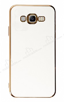 Eiroo Borderline Samsung Galaxy J7 / J7 Core Kamera Korumal Beyaz Silikon Klf