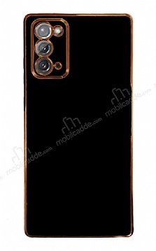 Eiroo Borderline Samsung Galaxy Note 20 Kamera Korumal Siyah Silikon Klf