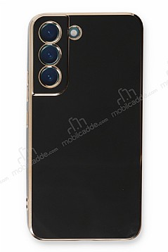 Eiroo Borderline Samsung Galaxy S21 FE 5G Kamera Korumal Siyah Silikon Klf