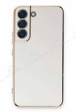 Eiroo Borderline Samsung Galaxy S21 FE 5G Kamera Korumal Beyaz Silikon Klf