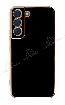 Eiroo Borderline Samsung Galaxy S22 5G Kamera Korumal Siyah Silikon Klf