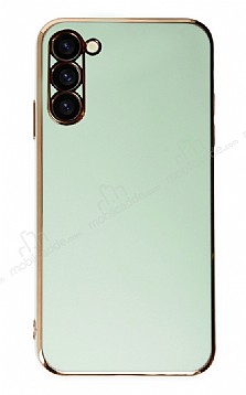 Eiroo Borderline Samsung Galaxy S23 Kamera Korumal Yeil Silikon Klf