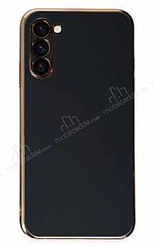 Eiroo Borderline Samsung Galaxy S23 Plus Kamera Korumal Siyah Silikon Klf