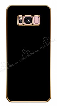 Eiroo Borderline Samsung Galaxy S8 Plus Kamera Korumal Siyah Silikon Klf