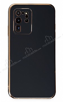 Eiroo Borderline Samsung Galaxy S20 Ultra Kamera Korumal Siyah Silikon Klf