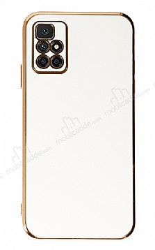 Eiroo Borderline Xiaomi Redmi 10 2022 Kamera Korumal Beyaz Silikon Klf