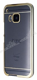 Eiroo Breza HTC One M9 Gold Kenarl Kristal Klf