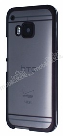 Eiroo Breza HTC One M9 Siyah Kenarl Kristal Klf