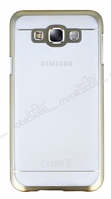 Eiroo Breza Samsung Galaxy E7 Gold Kenarl Kristal Klf