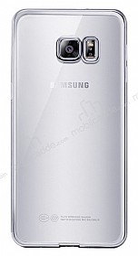 Eiroo Breza Samsung Galaxy S7 Edge Silver Kenarl effaf Kristal Klf