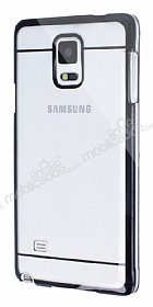Eiroo Breza Samsung N9100 Galaxy Note 4 Siyah Kenarl Kristal Klf