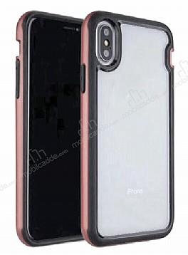 Eiroo Bumper Hybrid iPhone X / XS Ultra Koruma Rose Gold Klf