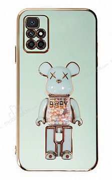 Eiroo Candy Bear Xiaomi Redmi 10 Prime 2022 Standl Yeil Silikon Klf