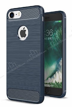 Eiroo Carbon Shield iPhone 7 Ultra Koruma Lacivert Klf