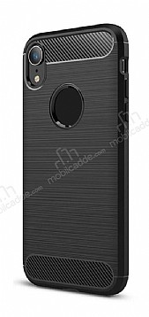 Eiroo Carbon Shield iPhone XR Ultra Koruma Siyah Klf