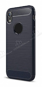 Eiroo Carbon Shield iPhone XR Ultra Koruma Lacivert Klf