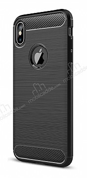 Eiroo Carbon Shield iPhone XS Max Ultra Koruma Siyah Klf