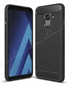 Eiroo Carbon Shield Samsung Galaxy A6 2018 Ultra Koruma Siyah Klf