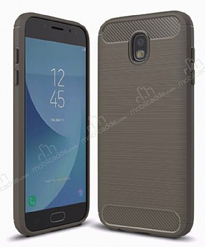 Eiroo Carbon Shield Samsung Galaxy J5 Pro 2017 Ultra Koruma Dark Silver Klf