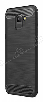Eiroo Carbon Shield Samsung Galaxy J6 Ultra Koruma Siyah Klf