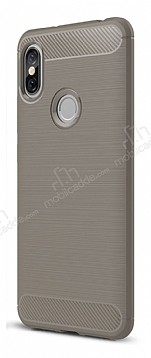Eiroo Carbon Shield Xiaomi Redmi S2 Ultra Koruma Dark Silver Klf