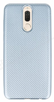 Eiroo Carbon Thin Huawei Mate 10 Lite Ultra nce Silver Silikon Klf