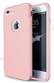 Eiroo Carbon Thin iPhone 6 Plus / 6S Plus Ultra nce Rose Gold Silikon Klf