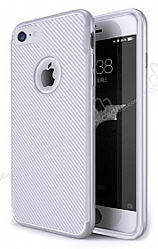 Eiroo Carbon Thin iPhone 7 Ultra nce Silver Silikon Klf