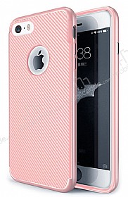 Eiroo Carbon Thin iPhone SE / 5 / 5S Ultra nce Rose Gold Silikon Klf