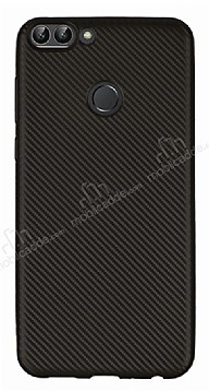 Eiroo Carbon Thin Huawei P Smart Ultra nce Siyah Silikon Klf