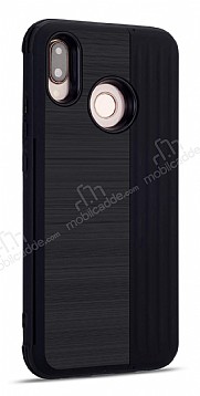 Eiroo Card Slot Samsung Galaxy M20 Ultra Koruma Siyah Klf