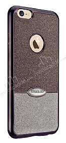 Eiroo Caseology iPhone 7 Simli Siyah + Silver Silikon Klf