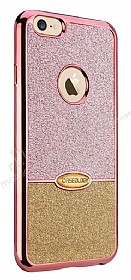 Eiroo Caseology iPhone 7 Simli Rose Gold + Gold Silikon Klf