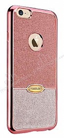 Eiroo Caseology iPhone 7 Simli Rose Gold + Silver Silikon Klf
