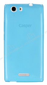 Casper Via V6 Ultra nce effaf Mavi Silikon Klf