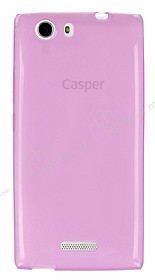 Casper Via V6 Ultra nce effaf Pembe Silikon Klf