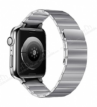 Eiroo Classy Apple Watch Silver Metal Kordon 38 40 41 mm