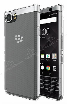 Eiroo Clear BlackBerry KEYOne effaf Silikon Klf