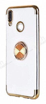Eiroo Clear Ring Xiaomi Mi 9 Gold Kenarl Silikon Klf