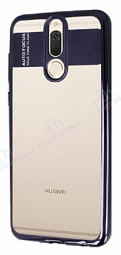 Eiroo Clear Thin Huawei Mate 10 Lite Siyah Kenarl effaf Silikon Klf