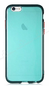 Eiroo Color Button iPhone 6 / 6S Yeil Silikon Klf