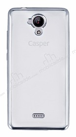 Casper Via E1 Silver Kenarl effaf Silikon Klf