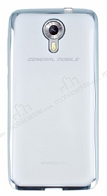 General Mobile Android One Silver Kenarl effaf Silikon Klf
