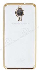General Mobile GM 5 Plus Gold Kenarl effaf Silikon Klf